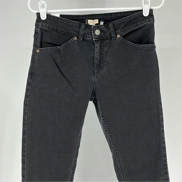 ROXY NWT COOL MEMORY BLACK SKINNY JEANS 26 - Picture 8 of 15